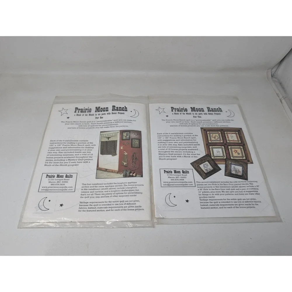 Prairie Moon Quilts - Quilt Pattern - Prairie Moon Ranch Western Cowboy Part 1 2